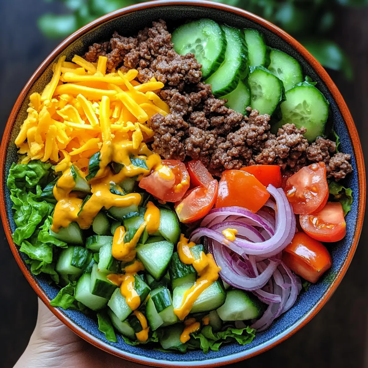 Burger Bowls with Caramelized Onion Aioli