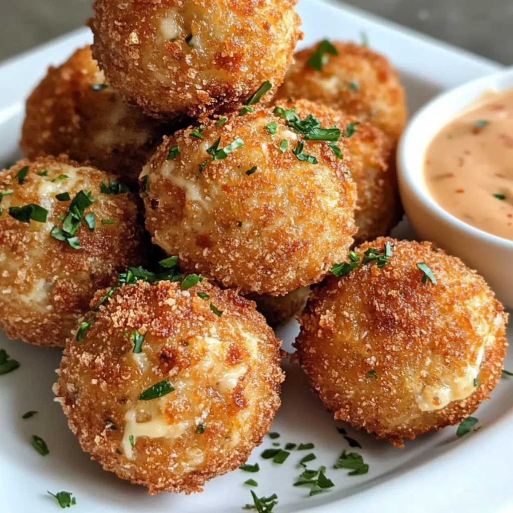 Reuben Balls with Spicy Thousand Island Dipping Sauce