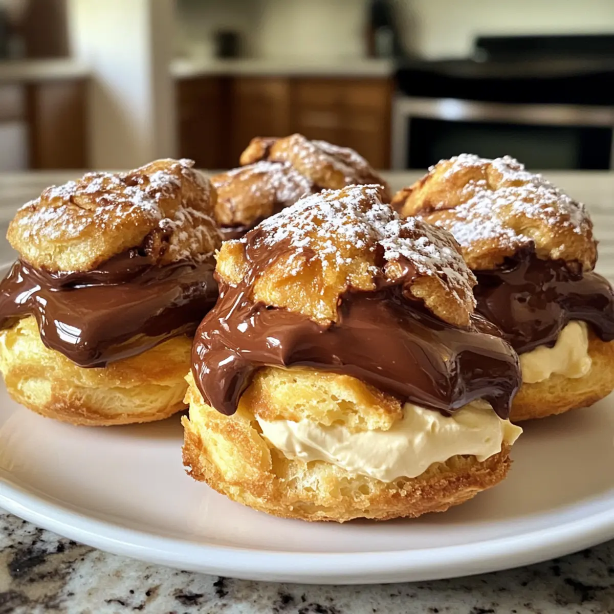 Chocolate Cream Puffs