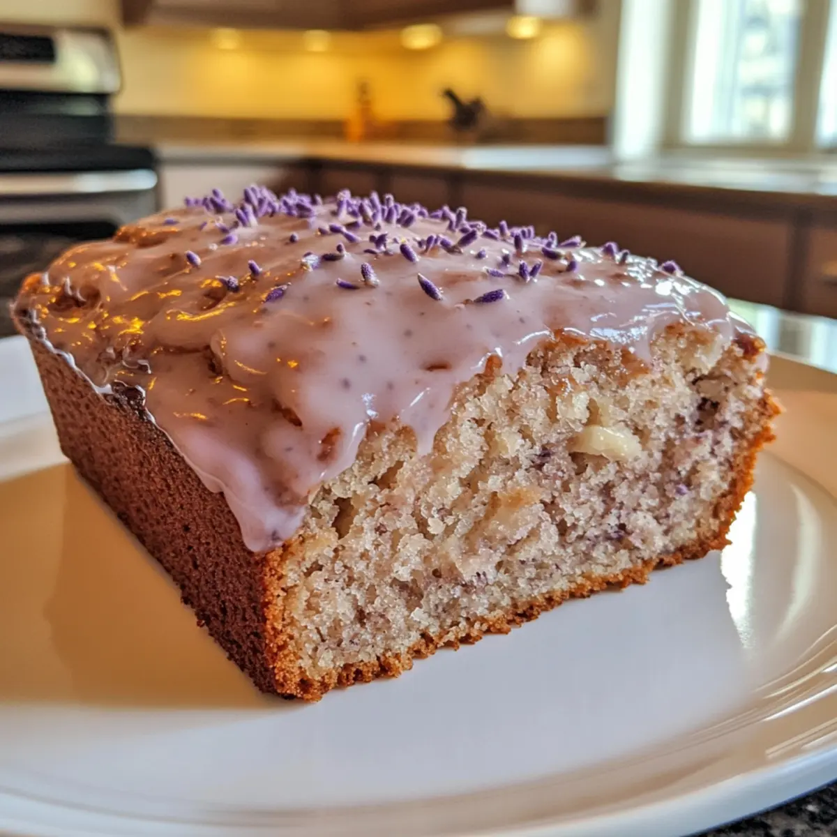 Heavenly Lavender Banana Bread