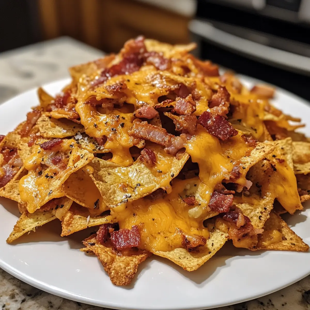 Keto Cheese Bacon Nachos Chips