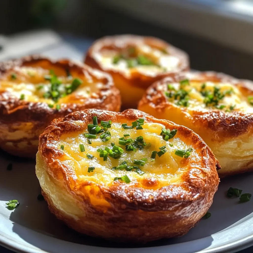Cheddar and Chive Savory Dutch Babies