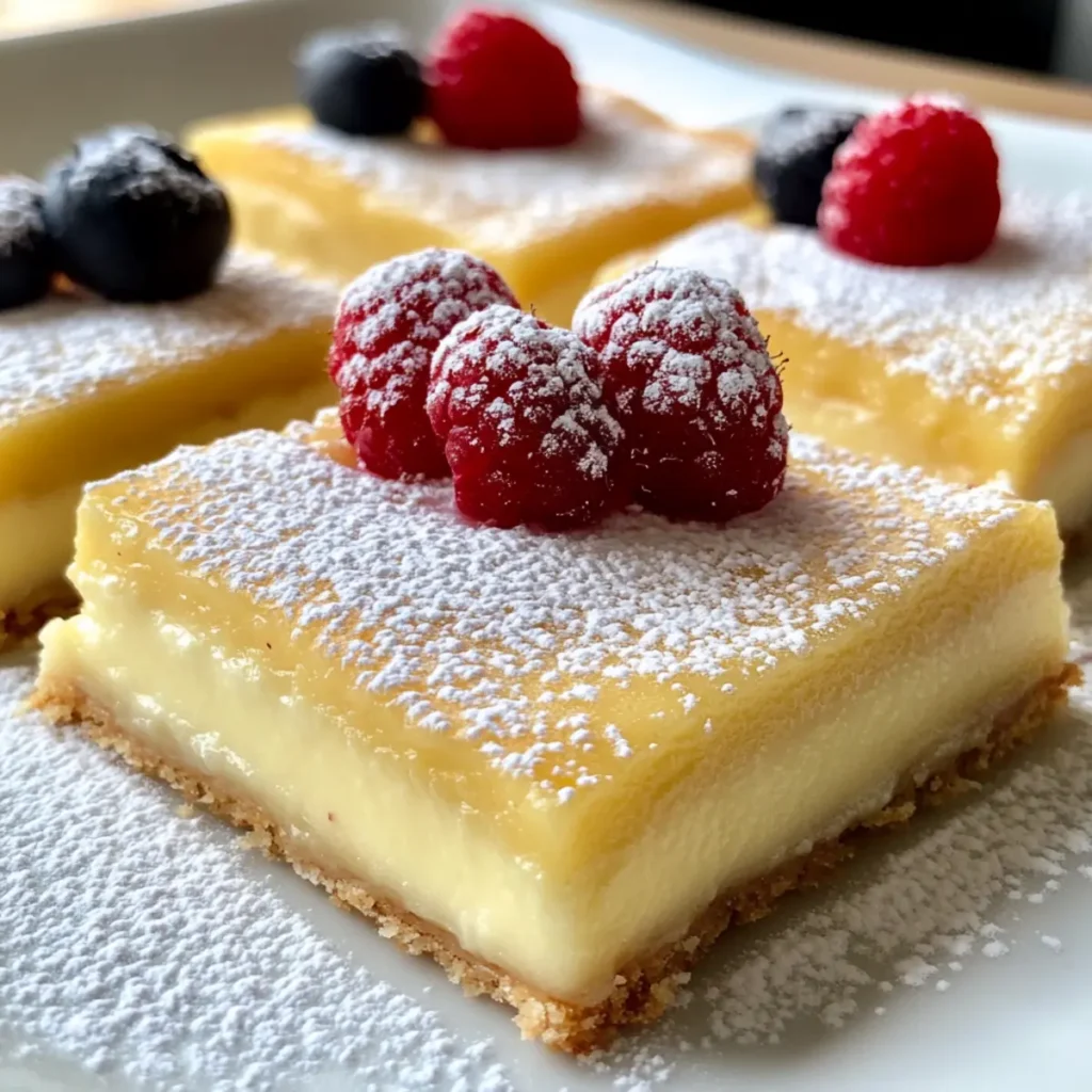 Vanilla Custard Cream Squares