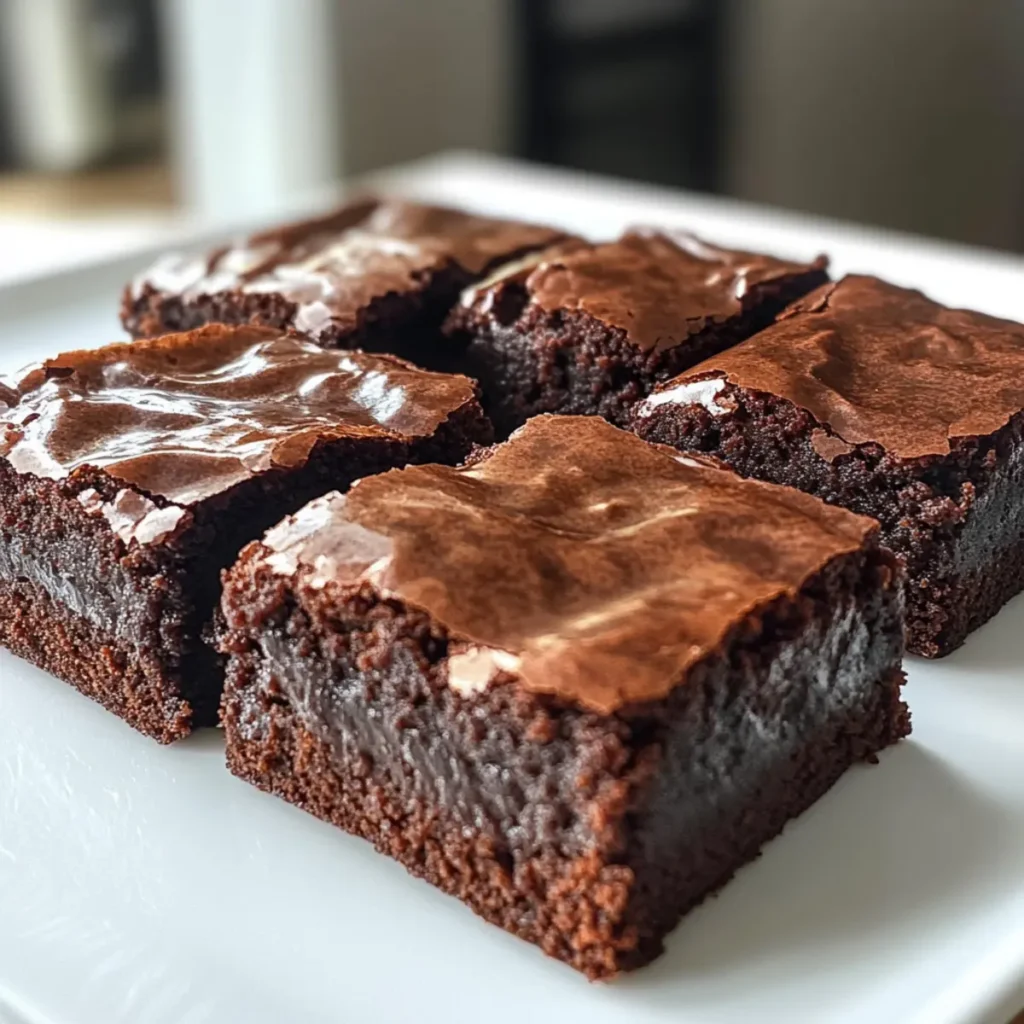 Fudgy Flourless Greek Yogurt Brownies