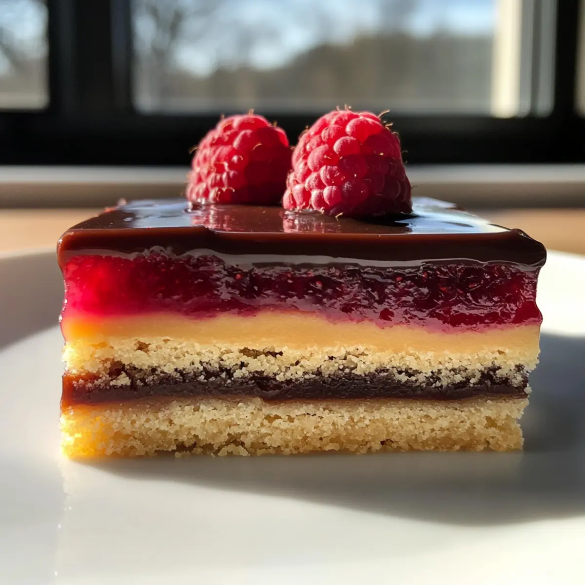 Raspberry Caramel Millionaires Shortbread