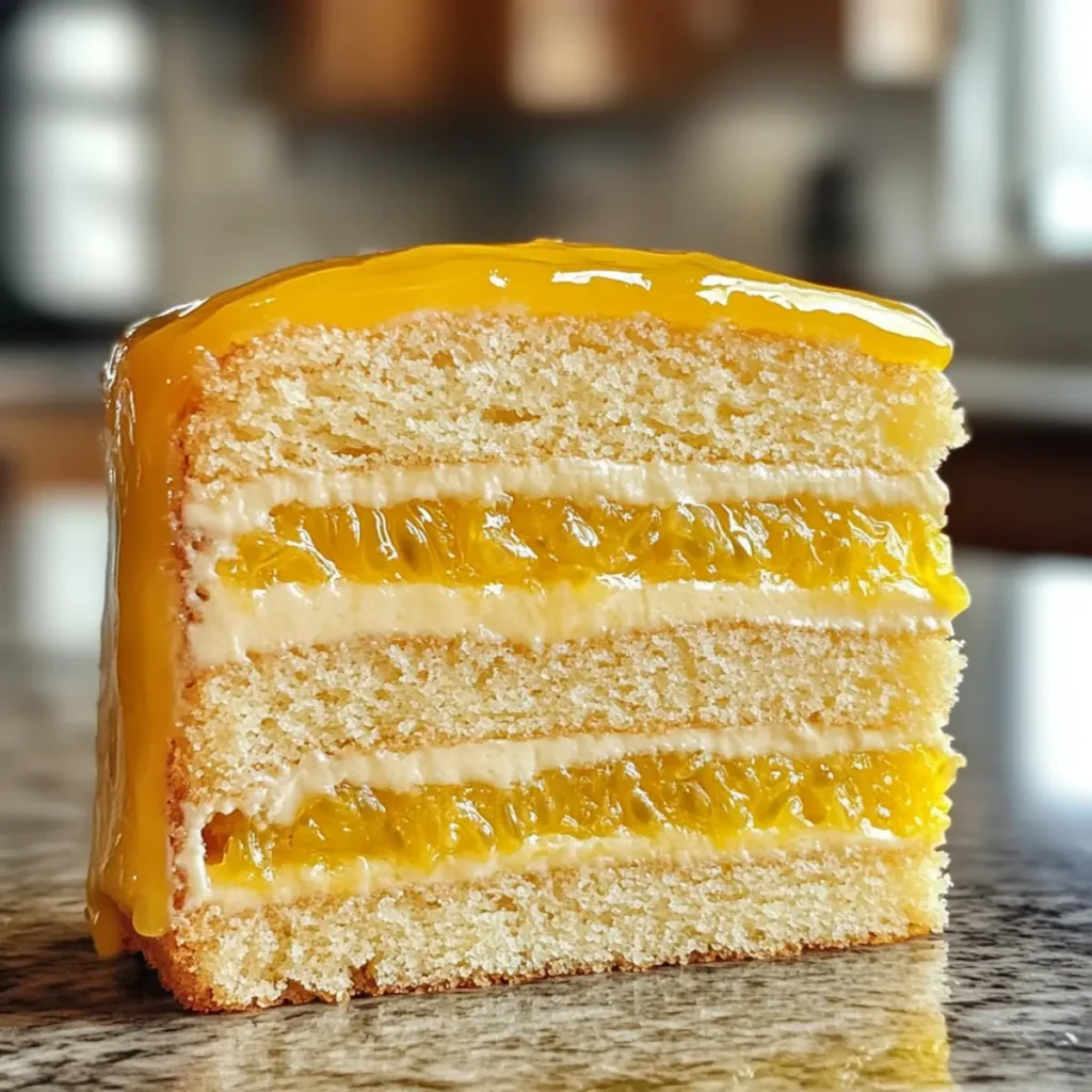 Luscious Passion Fruit Cake Filling