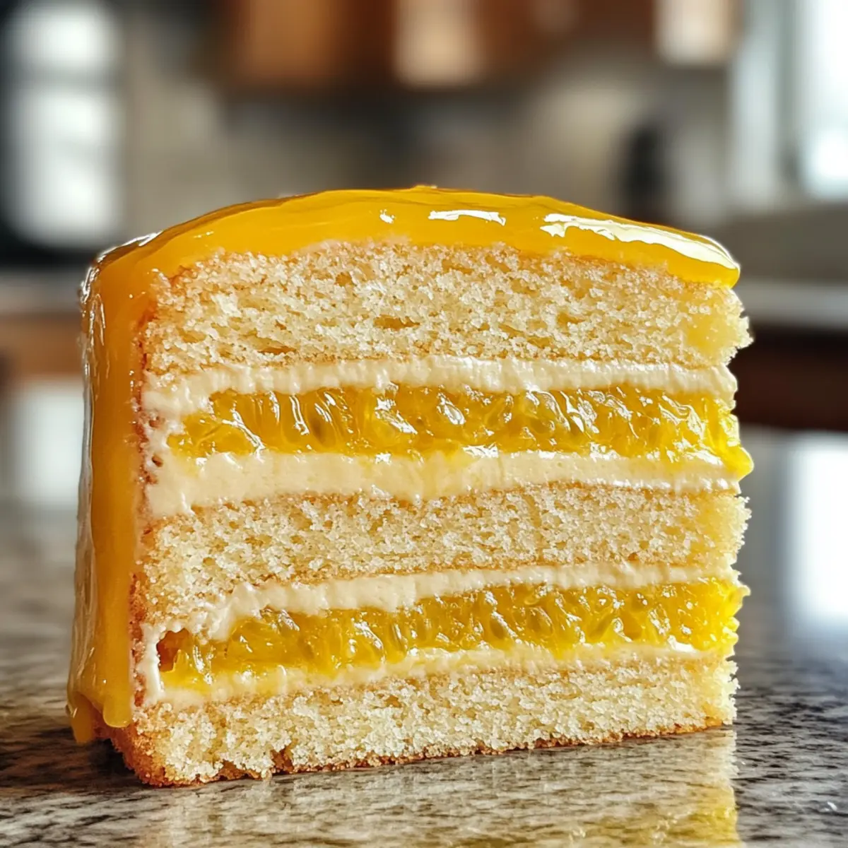 Luscious Passion Fruit Cake Filling