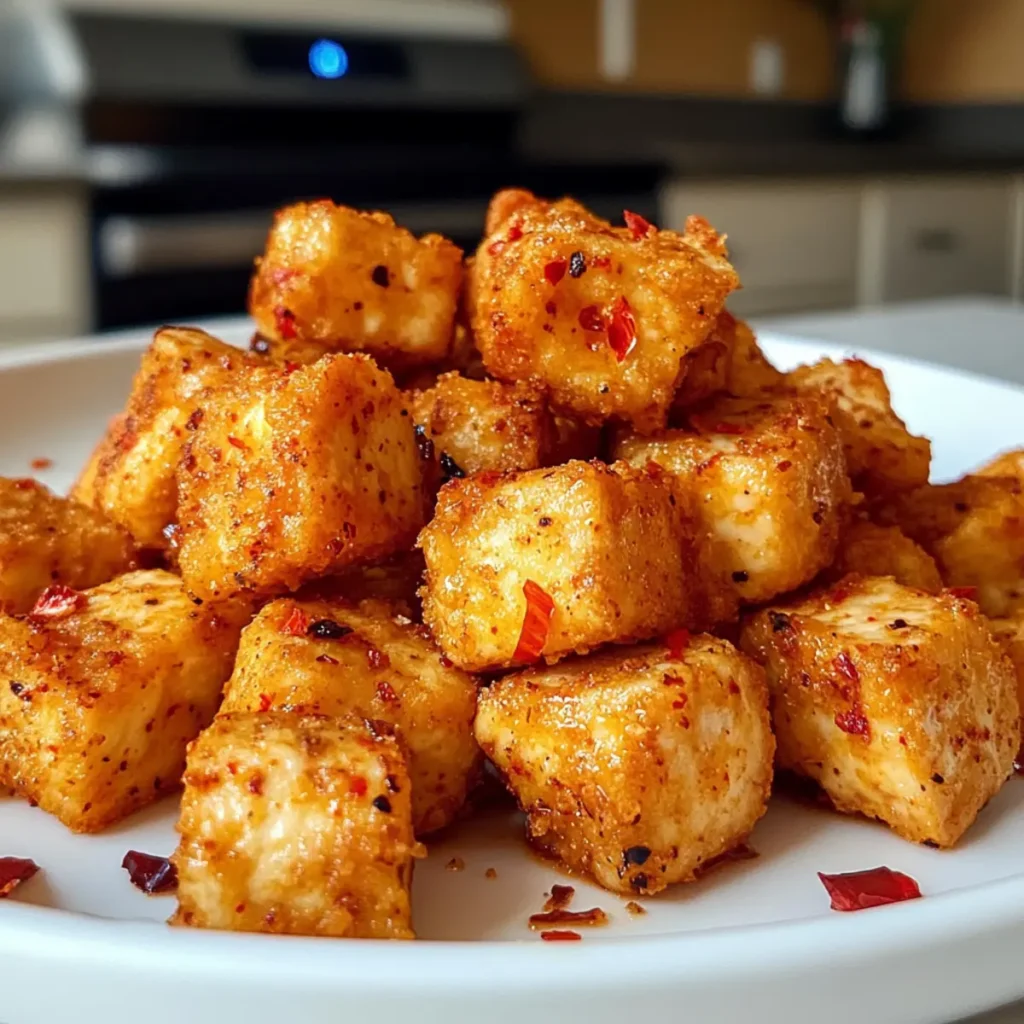 Spicy Chicken Fried Tofu