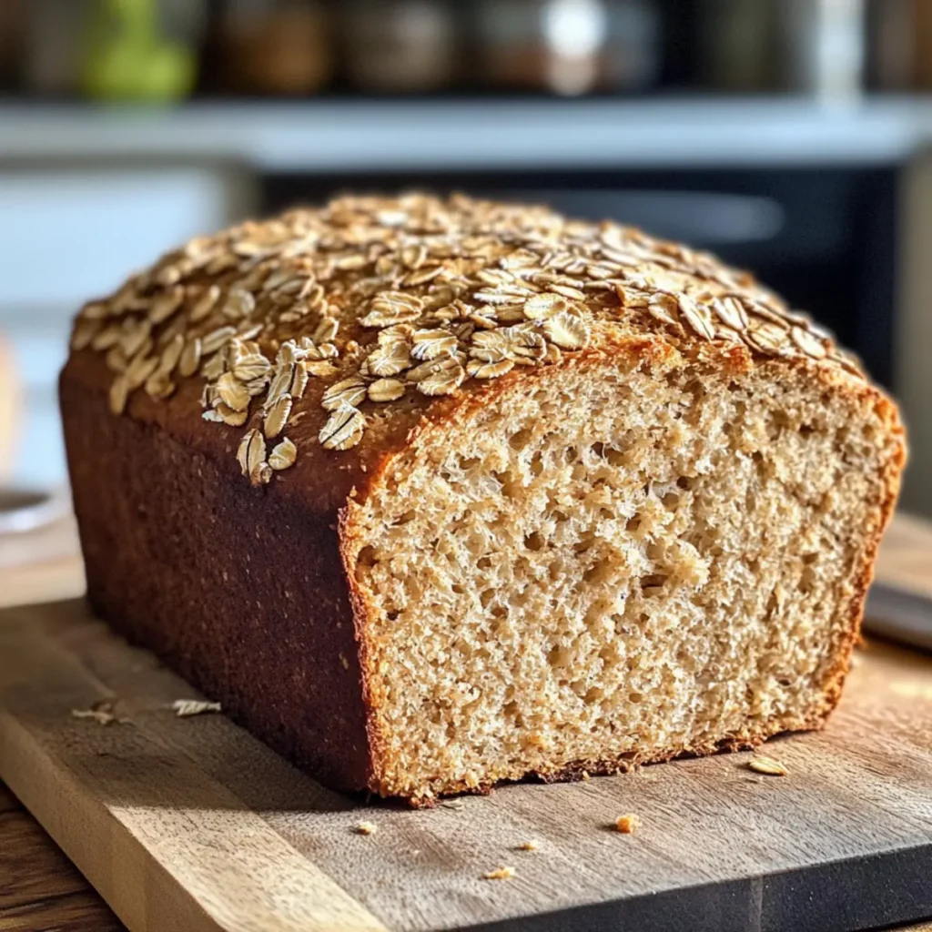 No-Knead Maple Oat Bread