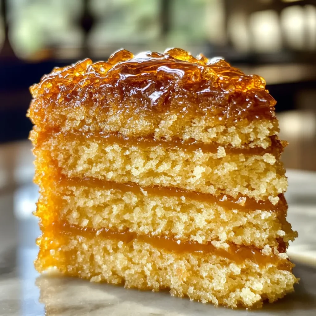 Grey and Cardamom Honey Cake