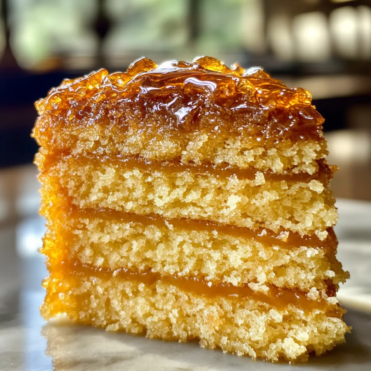 Grey and Cardamom Honey Cake
