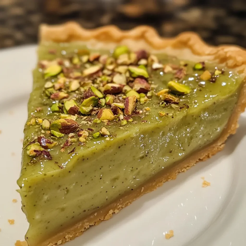 Pistachio Custard Pie
