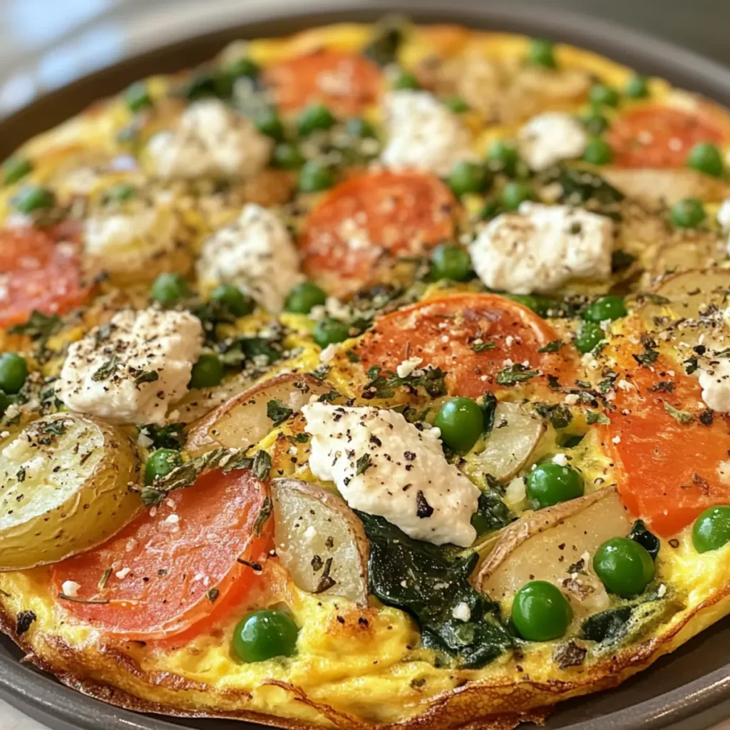Garden Frittata with Goat Cheese & Potatoes
