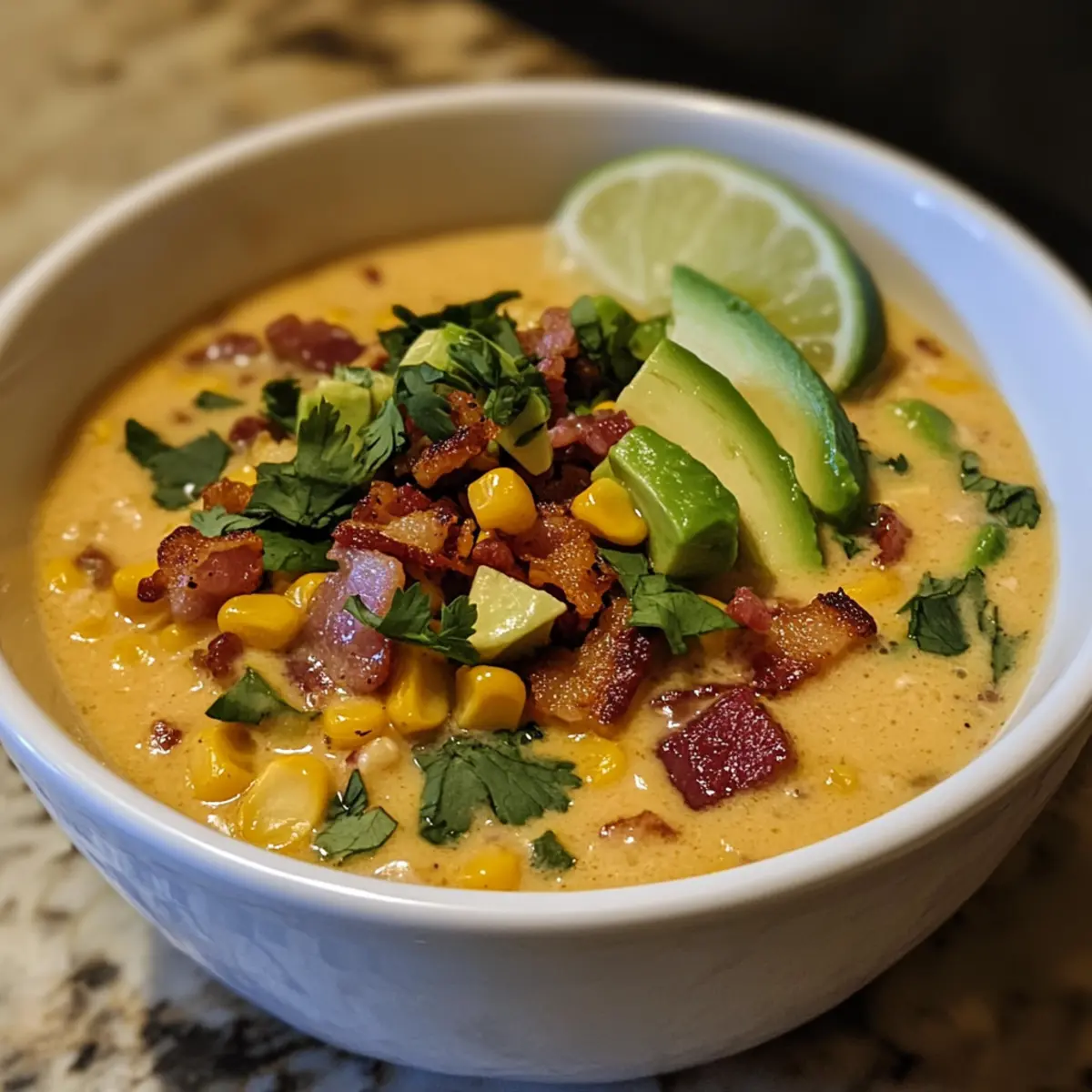 Roasted Poblano Corn Chowder