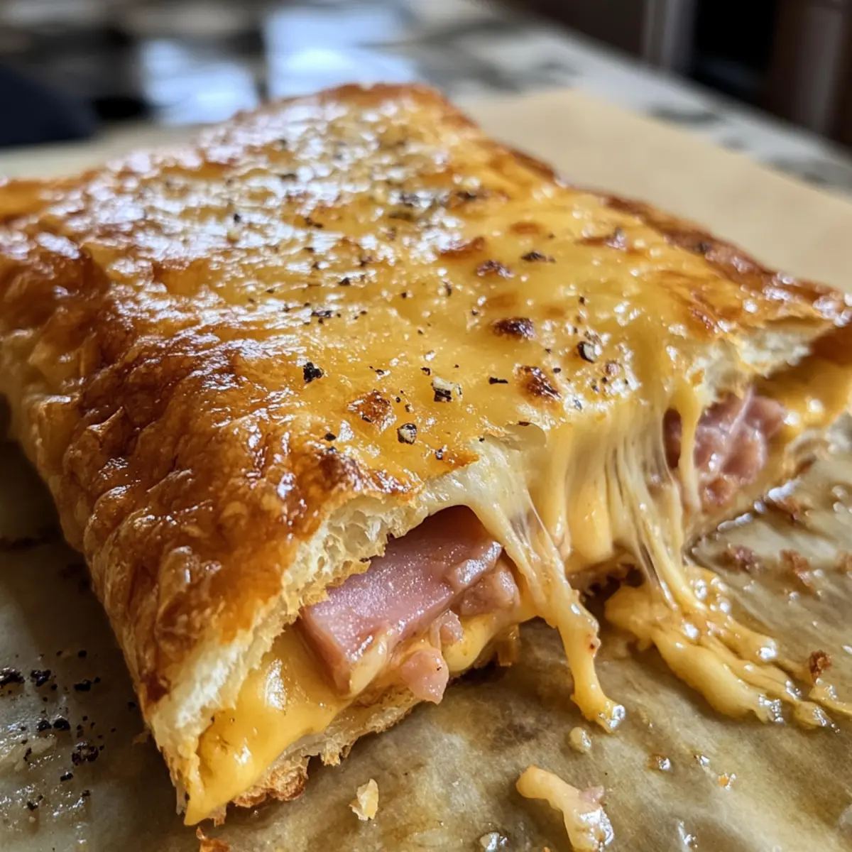Homemade Ham and Cheese Hot Pockets