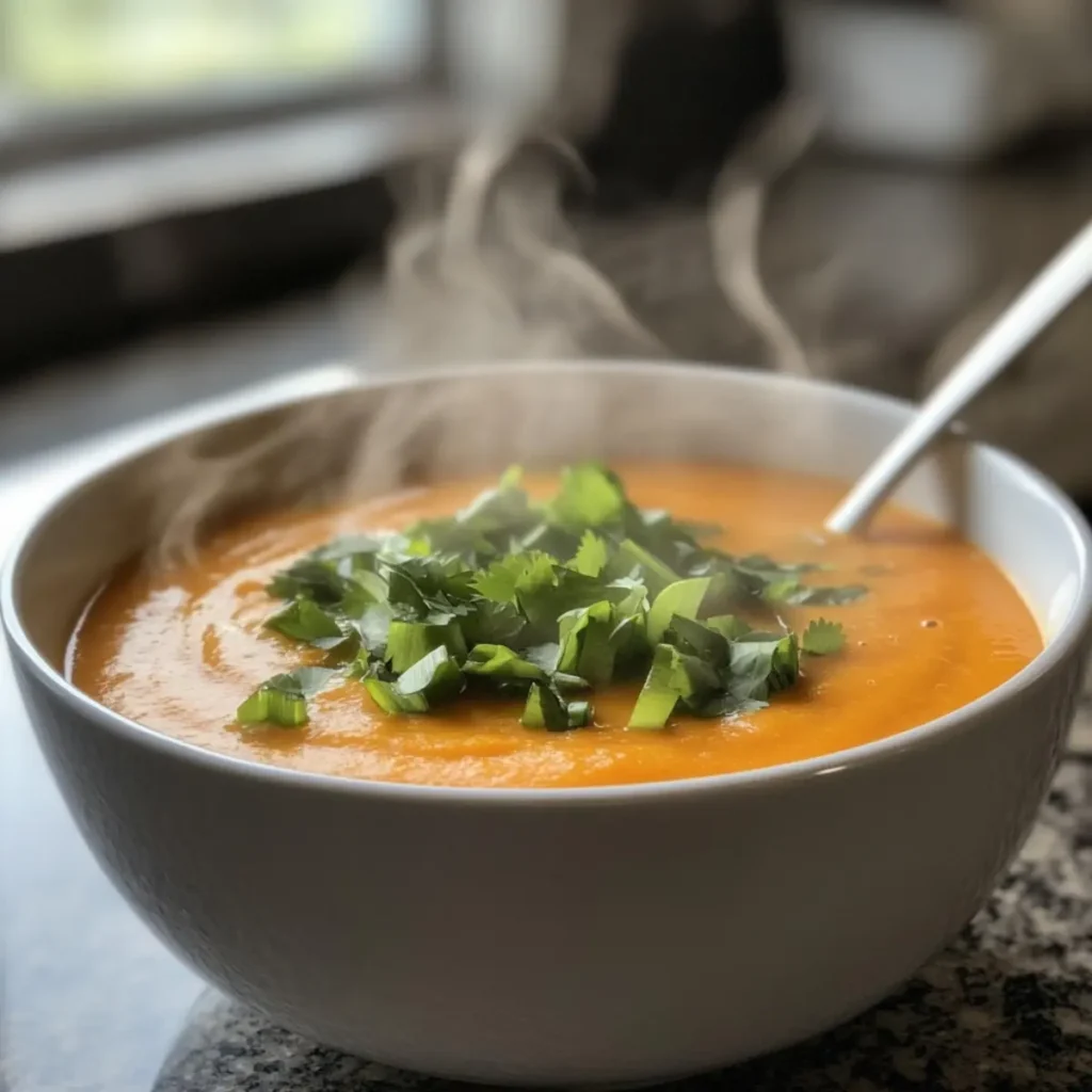 Spicy Miso Carrot Soup