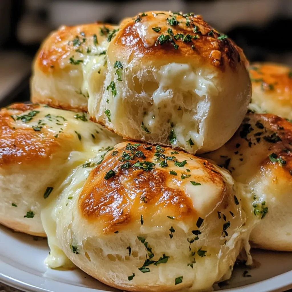 Cheesy Herb & Butter Sourdough Rolls