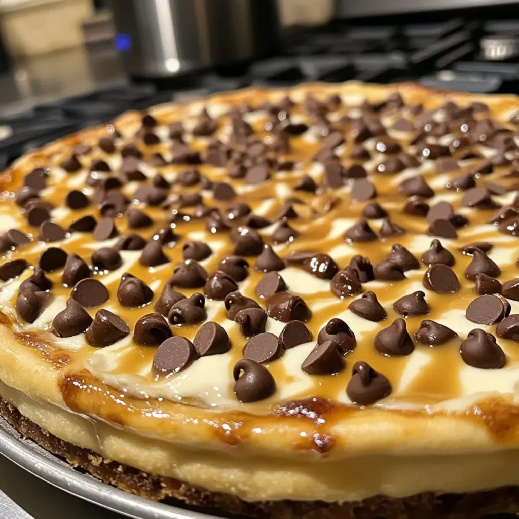 Chocolate Chip Dessert Pizza