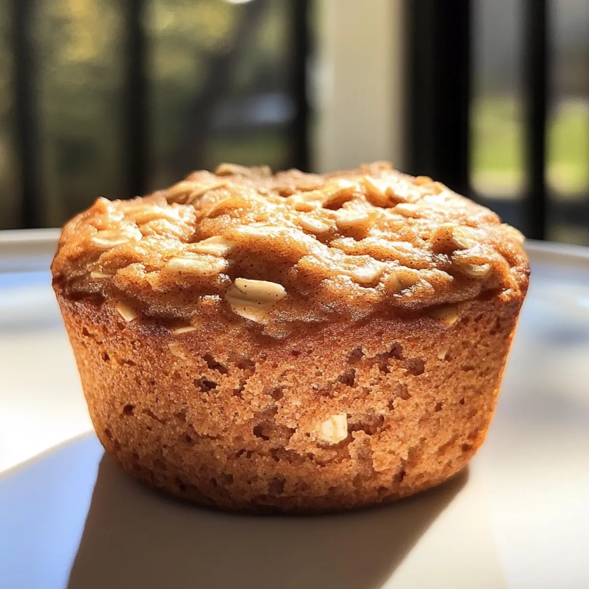 Oat Applesauce Muffins