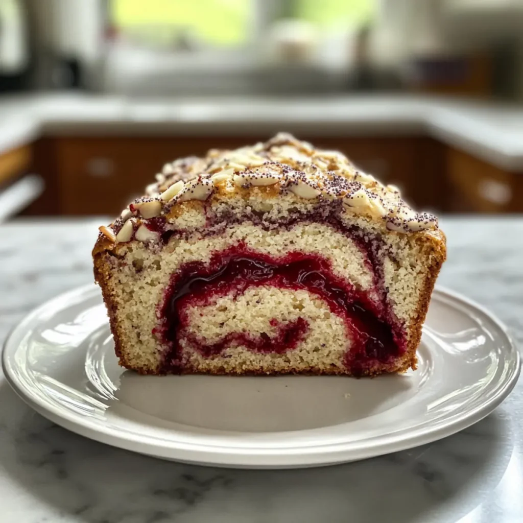Cherry Almond Poppyseed Quick Bread