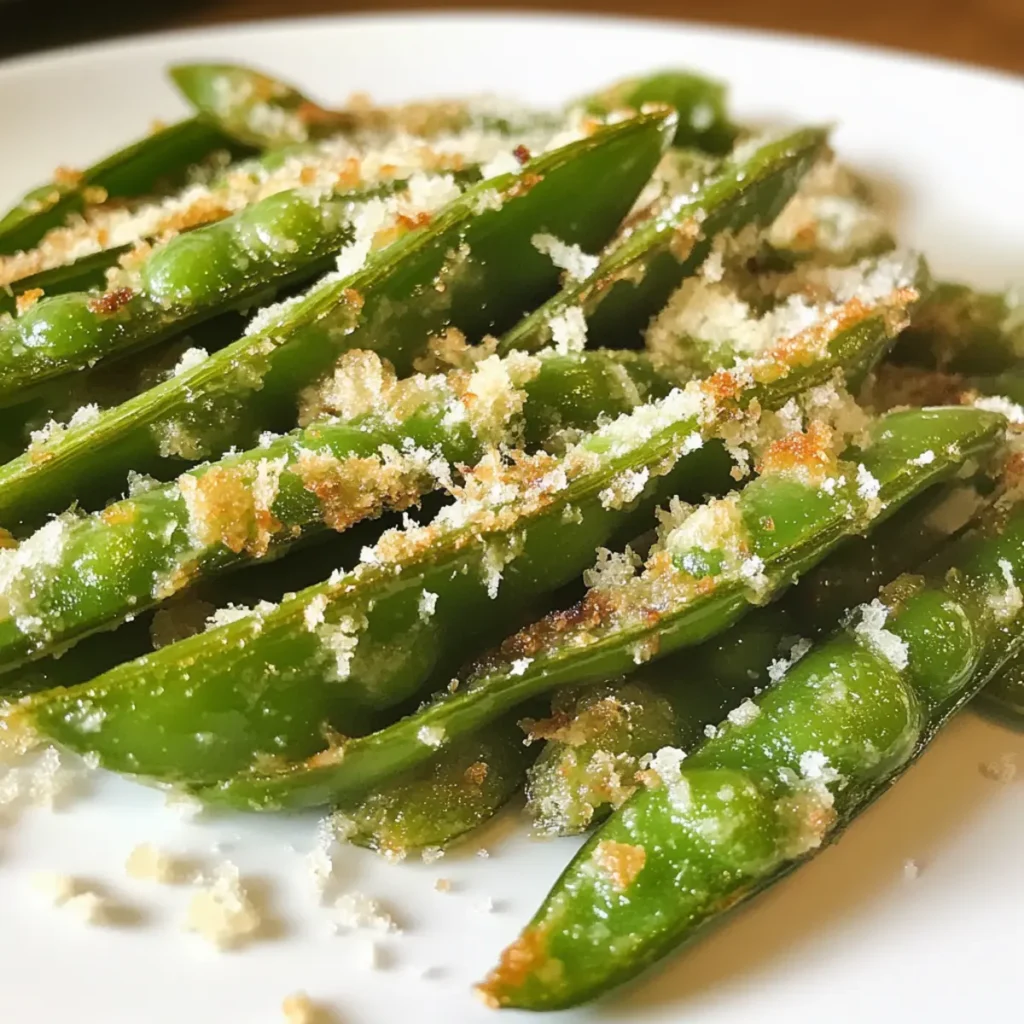 Roasting sugar snap peas