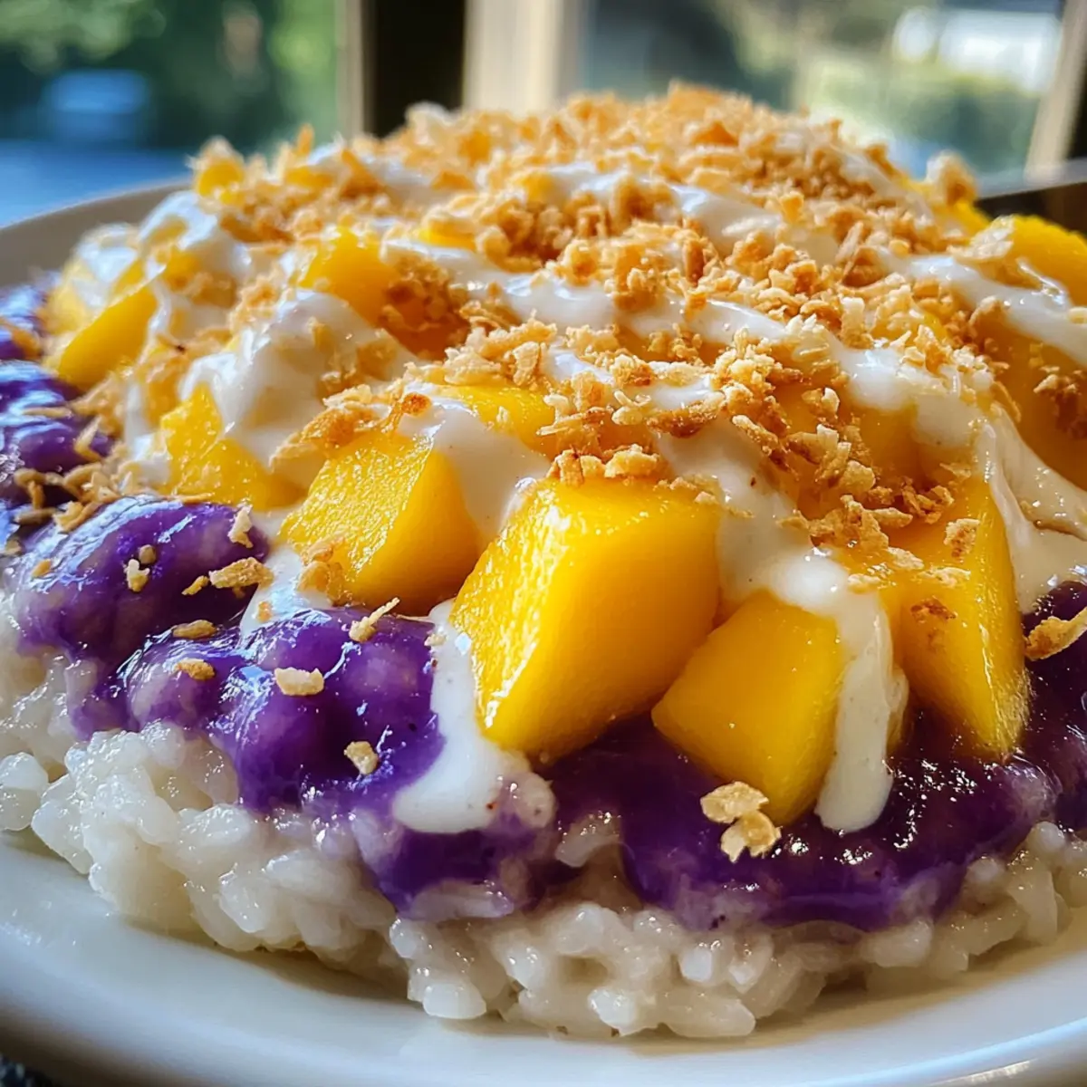 Mango Ube Sticky Rice