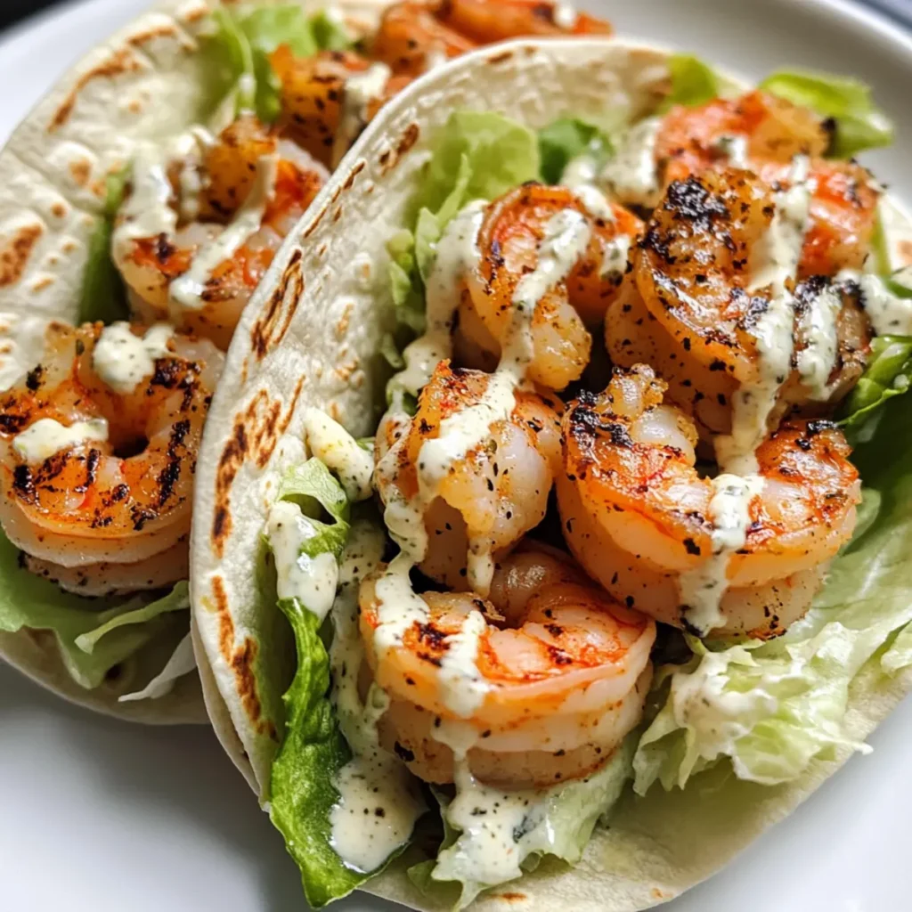 Grilled Shrimp Caesar Wraps