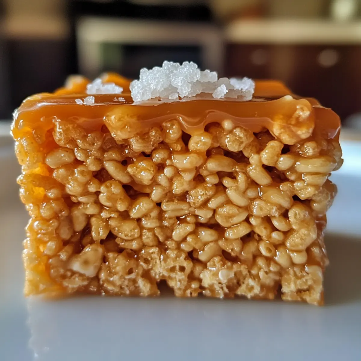 Salted Caramel Rice Krispie Treats