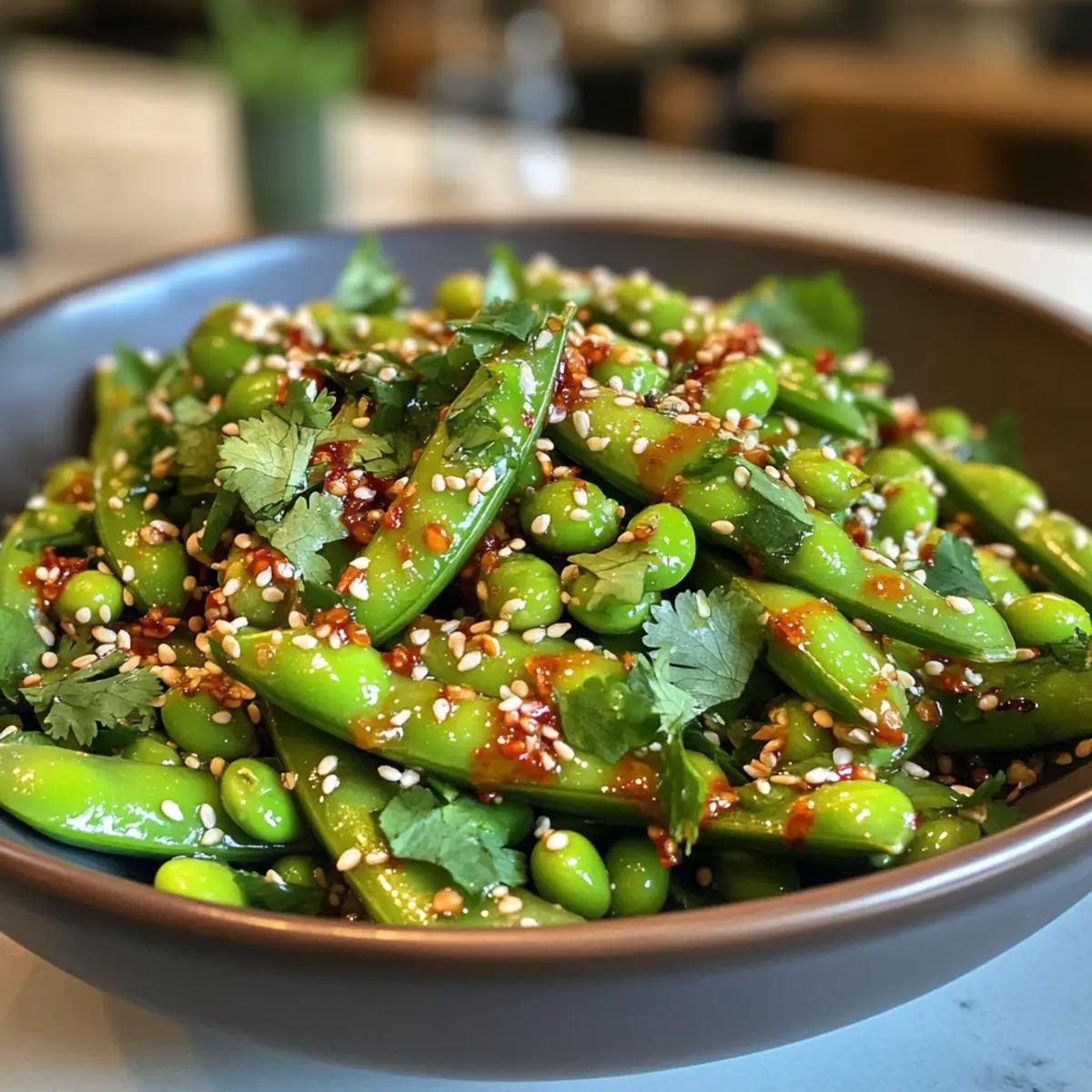 Chili Crisp Snap Pea Salad