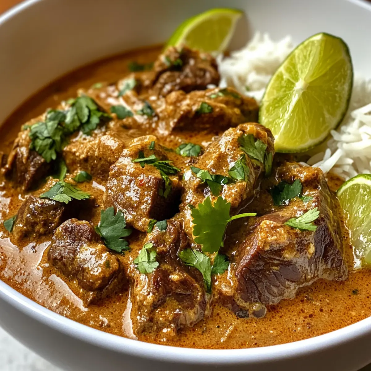 Slow-cooked Coconut Beef Curry
