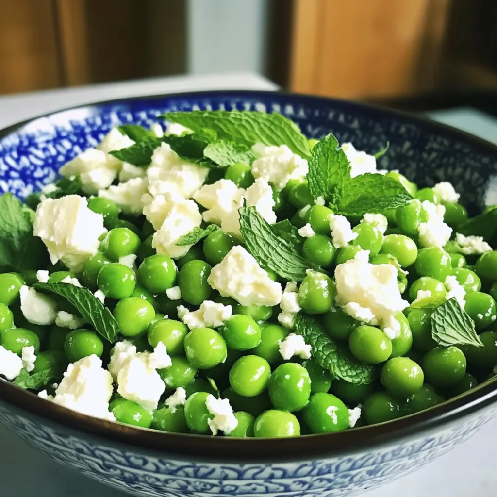 Pea Mint and Feta Salad