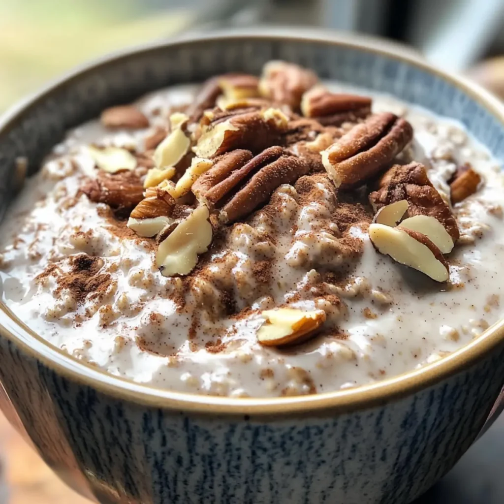 Cinnamon Roll Overnight Oats