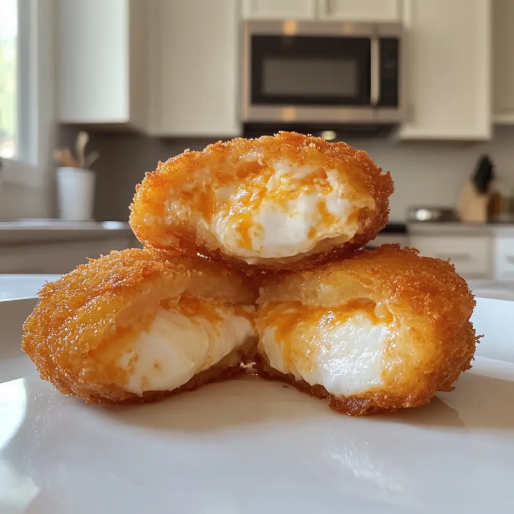 Fried Burrata with Spicy Sauce