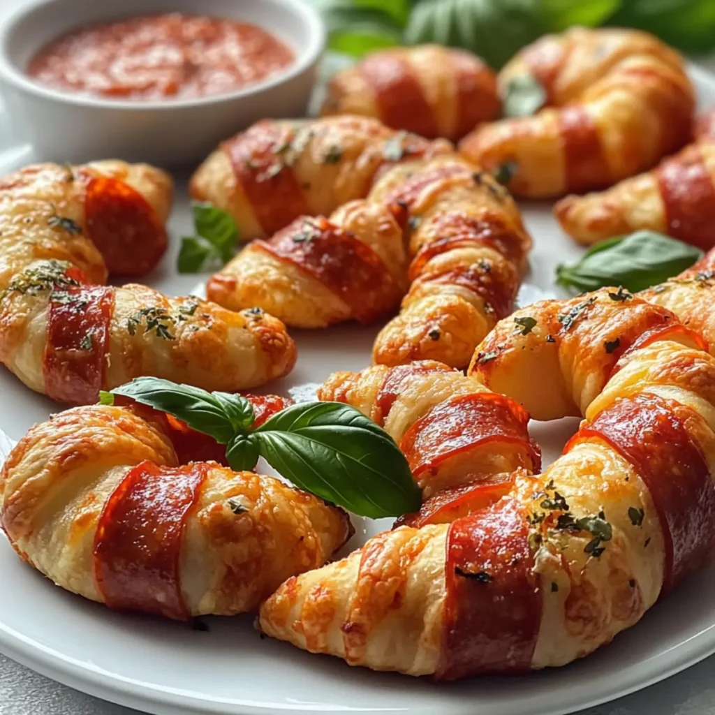 Pizza Candy Cane Crescent