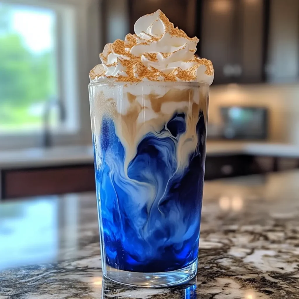 Iced Blue Tea Latte