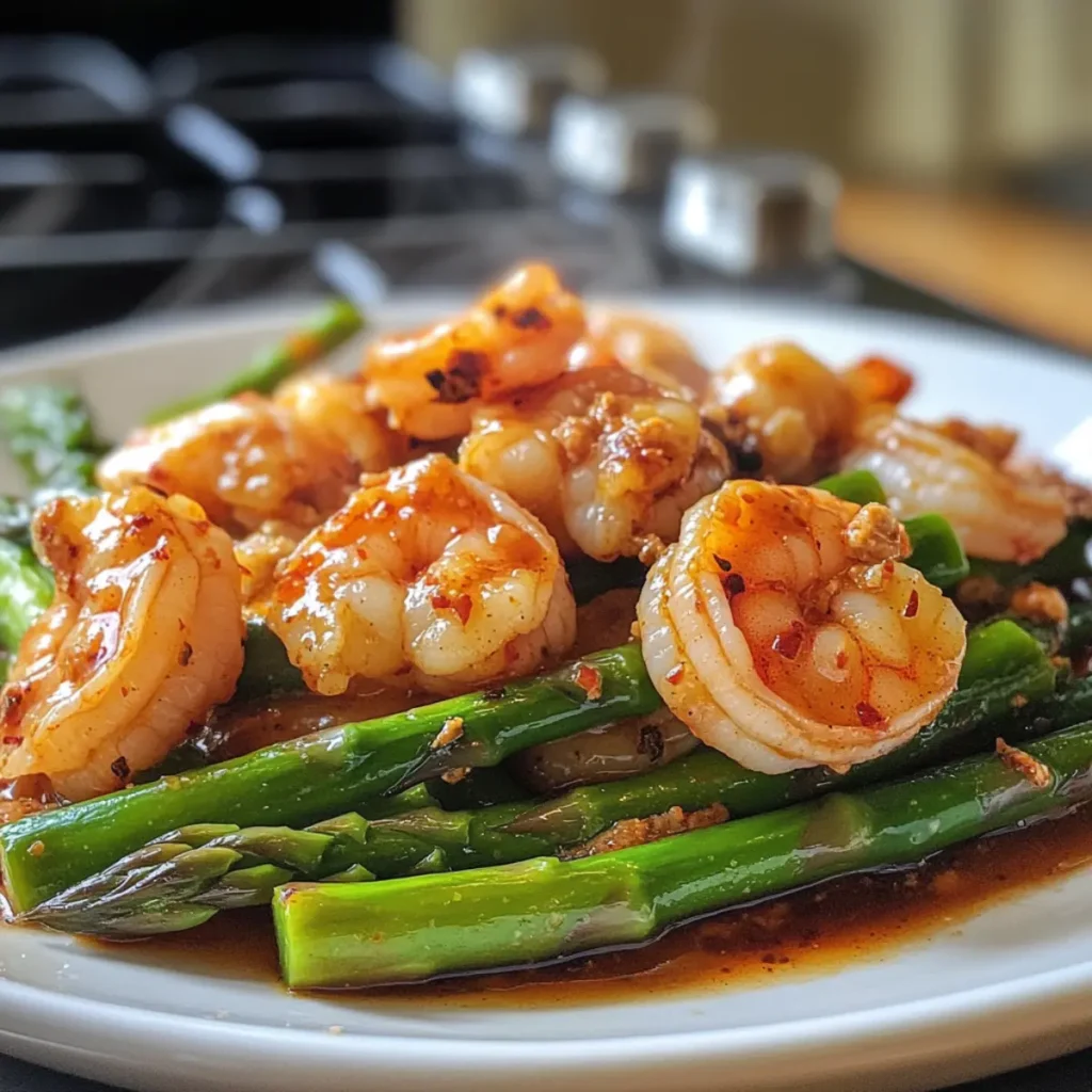 Sweet Chili Shrimp with Asparagus