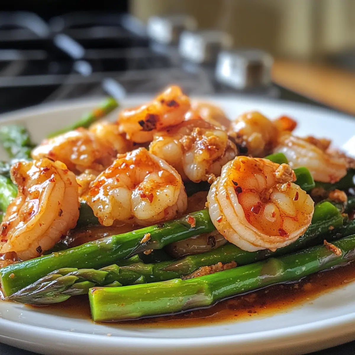 Sweet Chili Shrimp with Asparagus