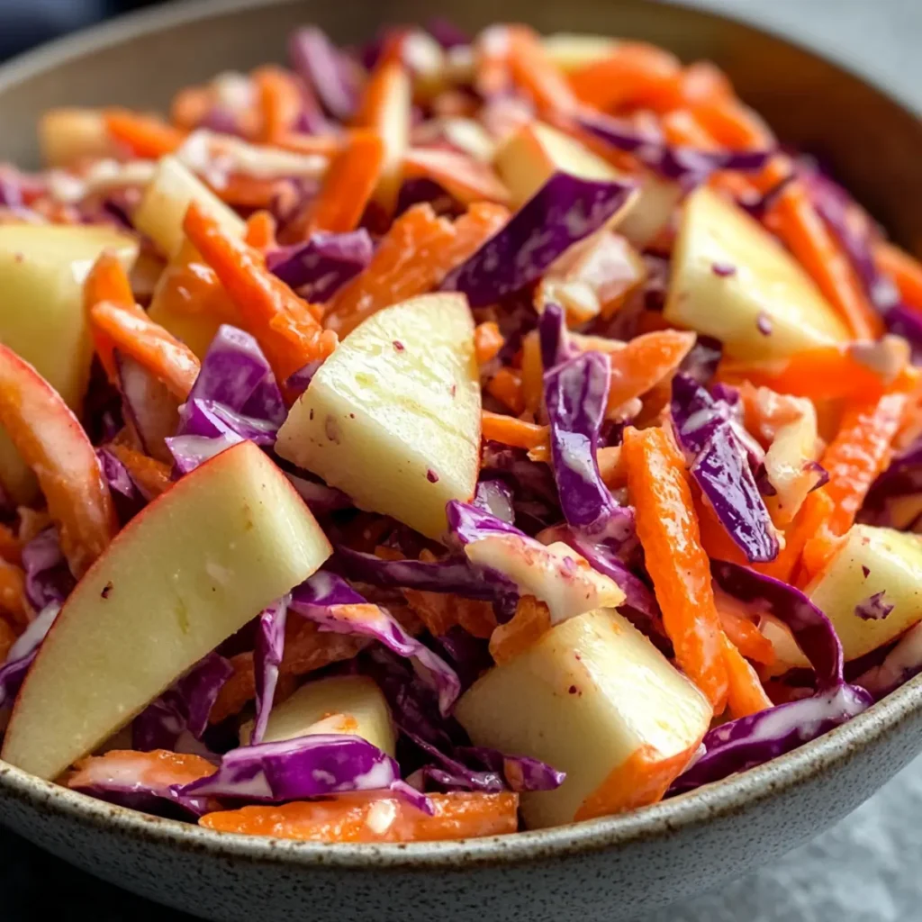 Crunchy Apple Carrot Salad with Creamy Citrus Dressing