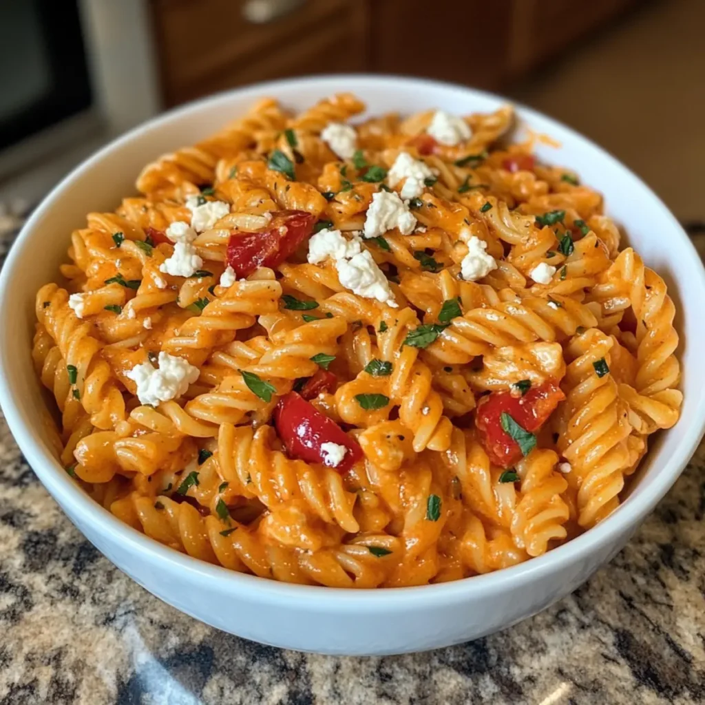 Roasted Red Pepper & Goat Cheese Alfredo