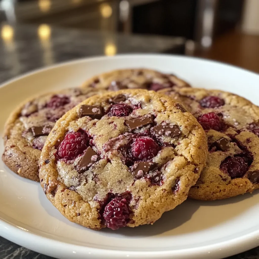 Raspberry Chocolate Chip Cookies