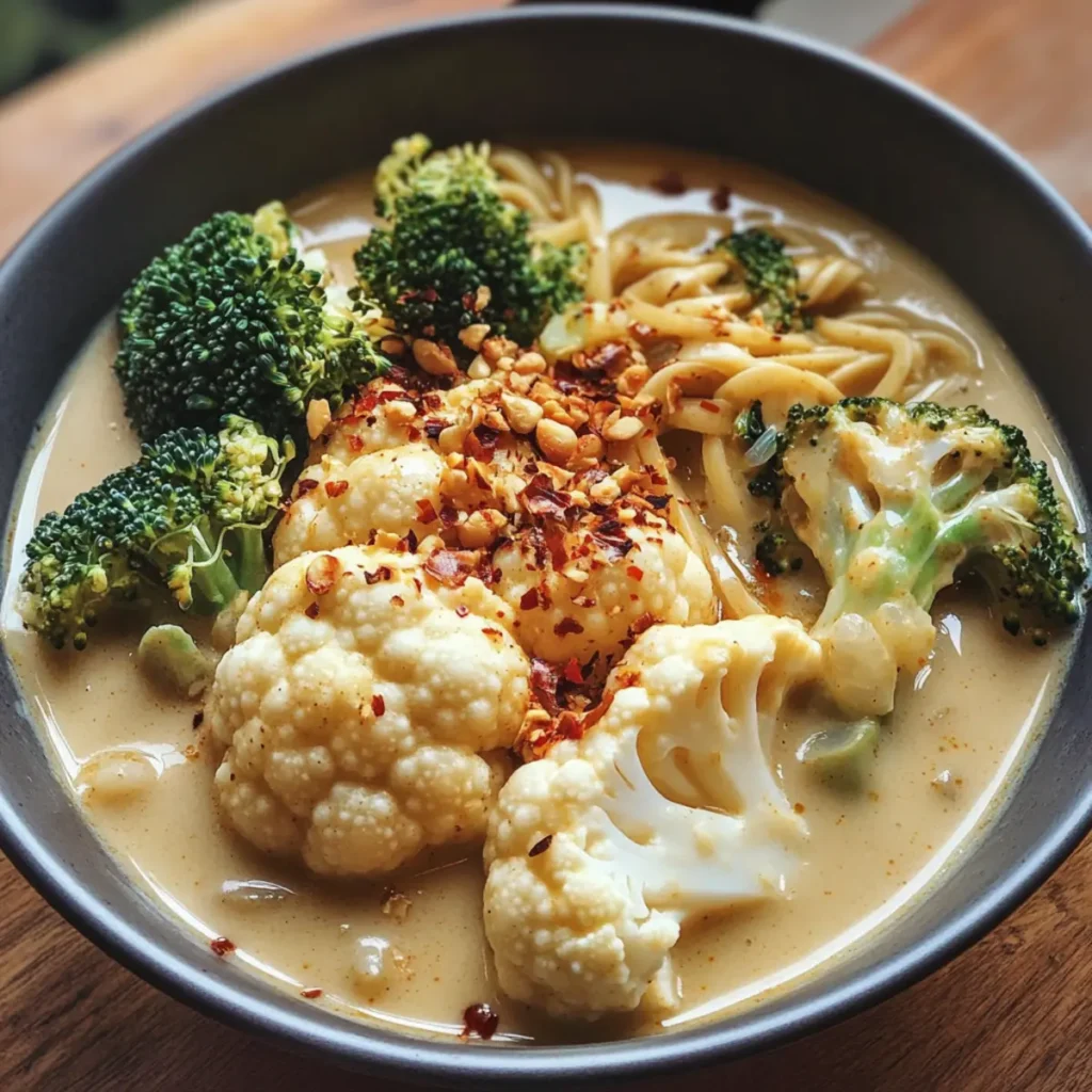 Curried Cauliflower Noodle Soup