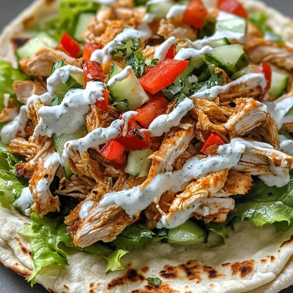 Slow Cooker Chicken Shawarma