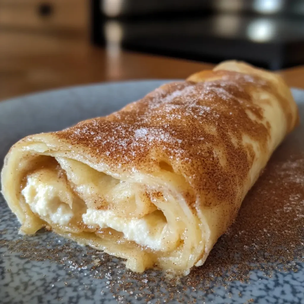 Cinnamon Roll Cheesecake Chimichanga