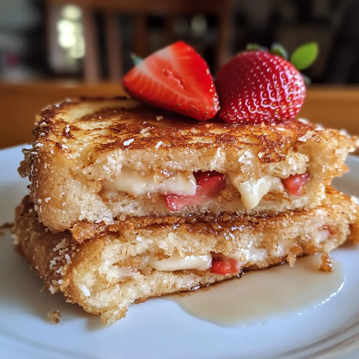 Coconut Crusted Stuffed French Toast
