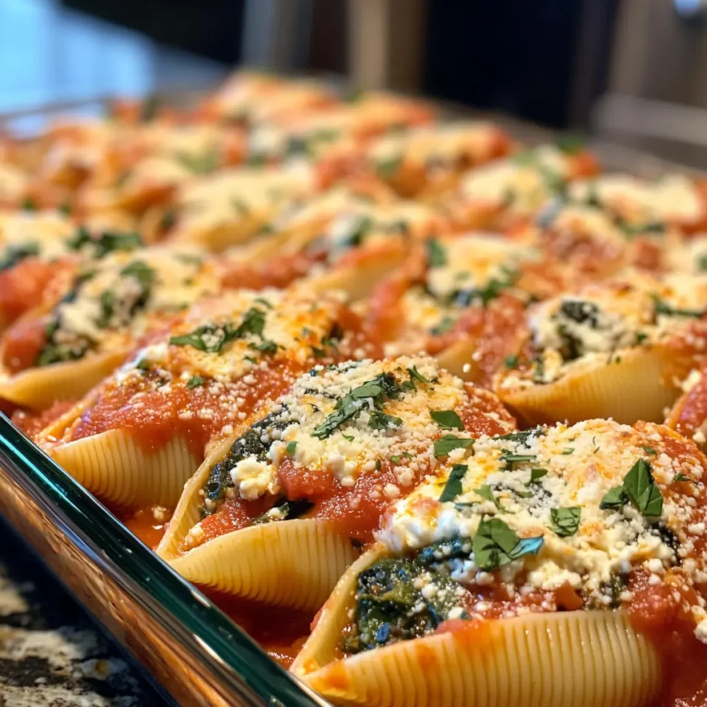 Spinach and Ricotta Stuffed Shells