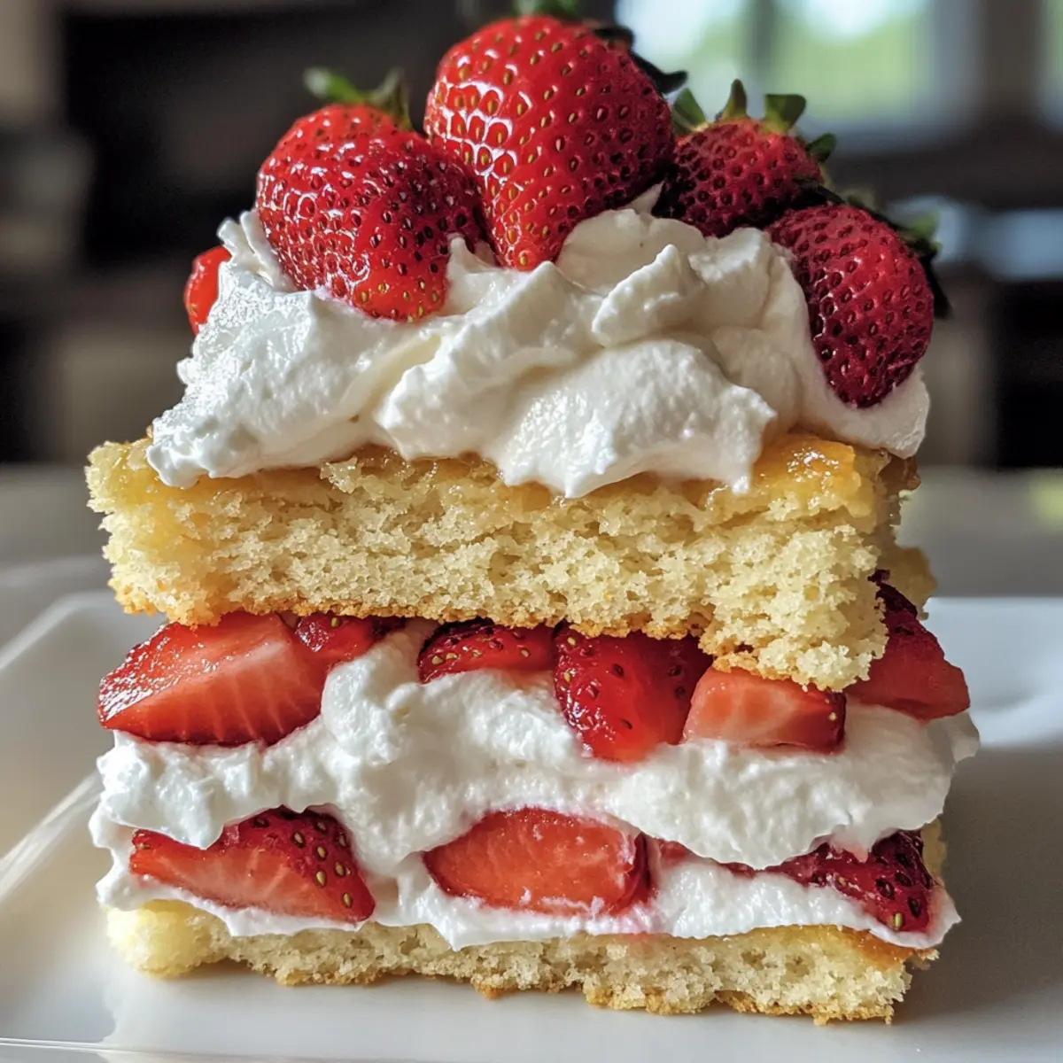 Slab Strawberry Shortcake
