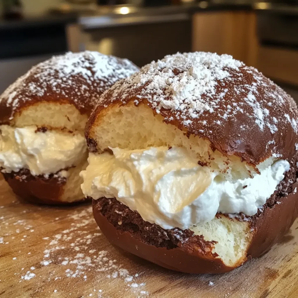 Italian Chocolate Maritozzi