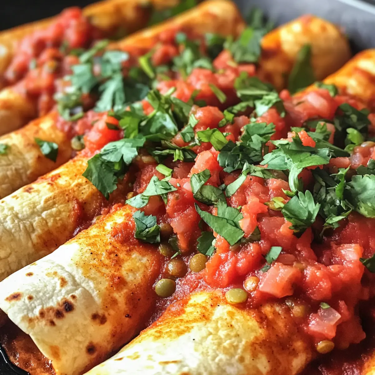Vegan Enchiladas with Lentils