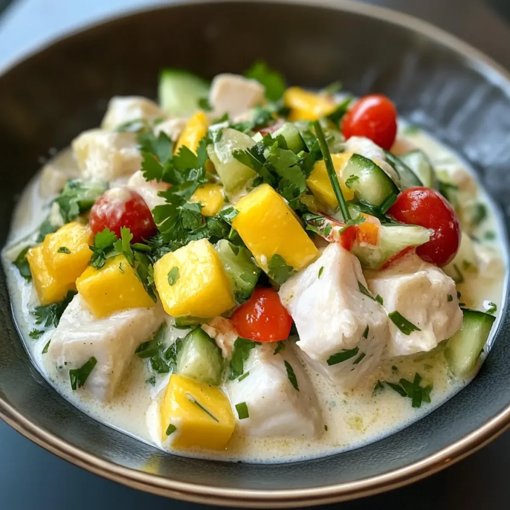 Tropical Coconut Milk Ceviche