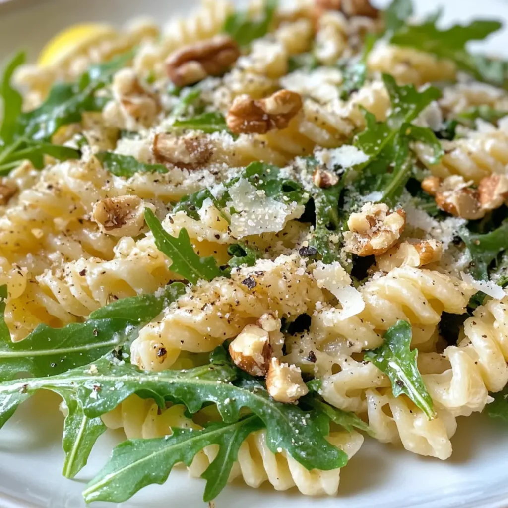 Lemon Arugula Pasta Salad